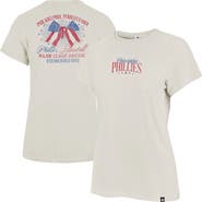 '47 Women's '47 Cream Philadelphia Phillies Bow Burst Frankie T-Shirt