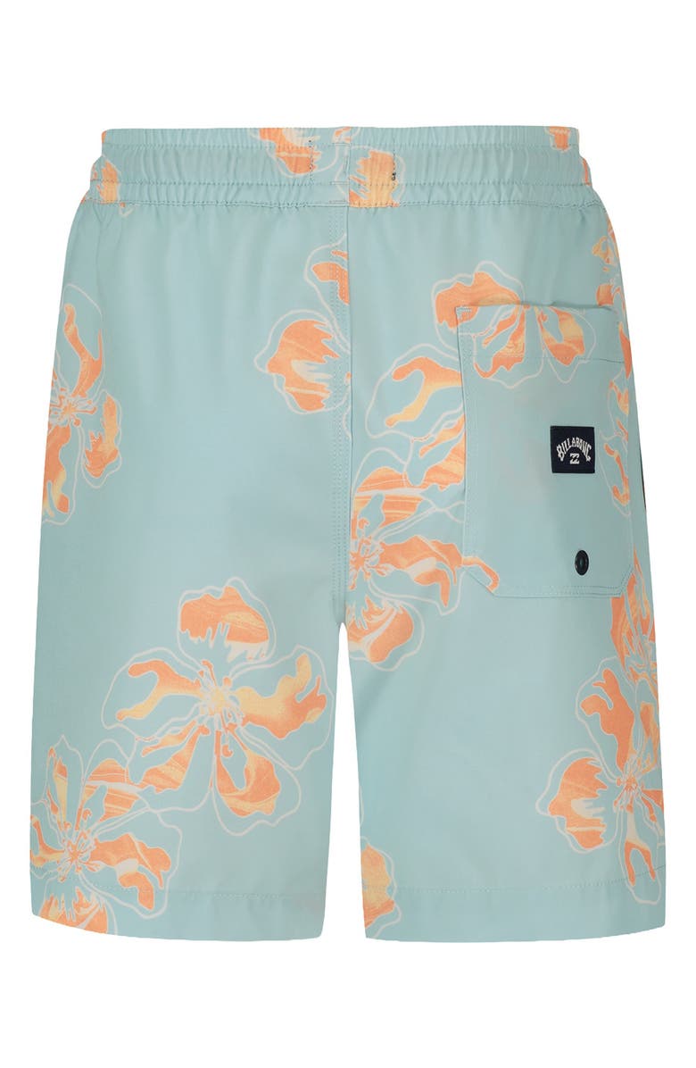 Billabong Kids' Sundays Layback Water Repellent Swim Trunks, Alternate, color, Dusty Blue