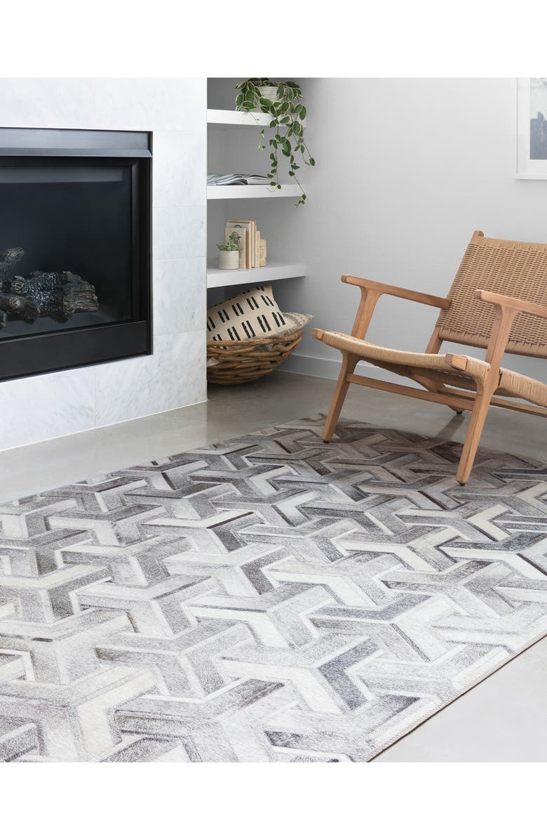 LOLOI Maddox Collection Rug - Silver/Ivory - 8' x 10', Alternate, color, Silver / Ivory