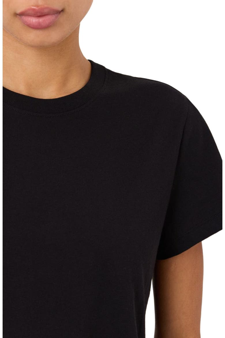 Organic Cotton Women's Softspun Essential Crewneck Tee, Alternate, color, Black