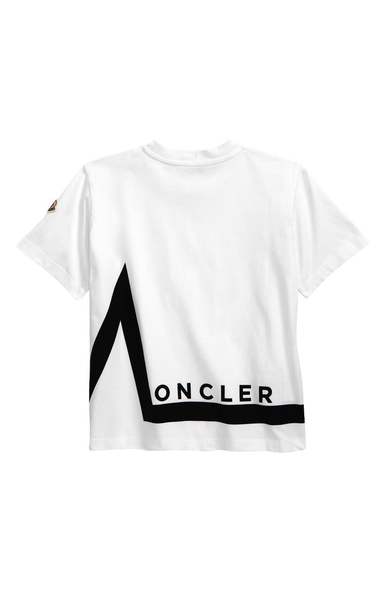 Moncler Kids' M Logo Stripe Graphic Tee, Alternate, color, 
