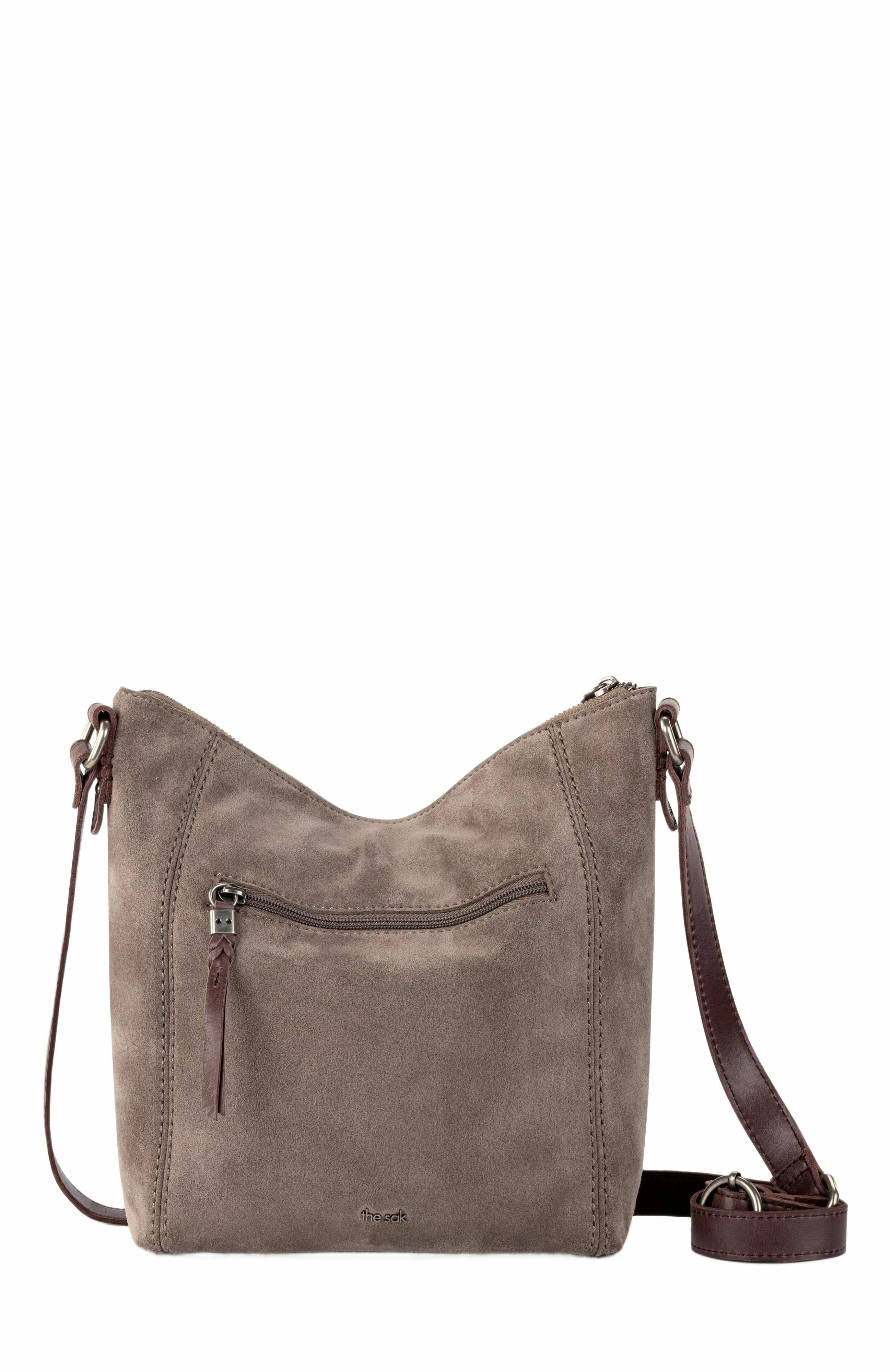 Ashland Leather Crossbody, Alternate, color, Mushroom Suede