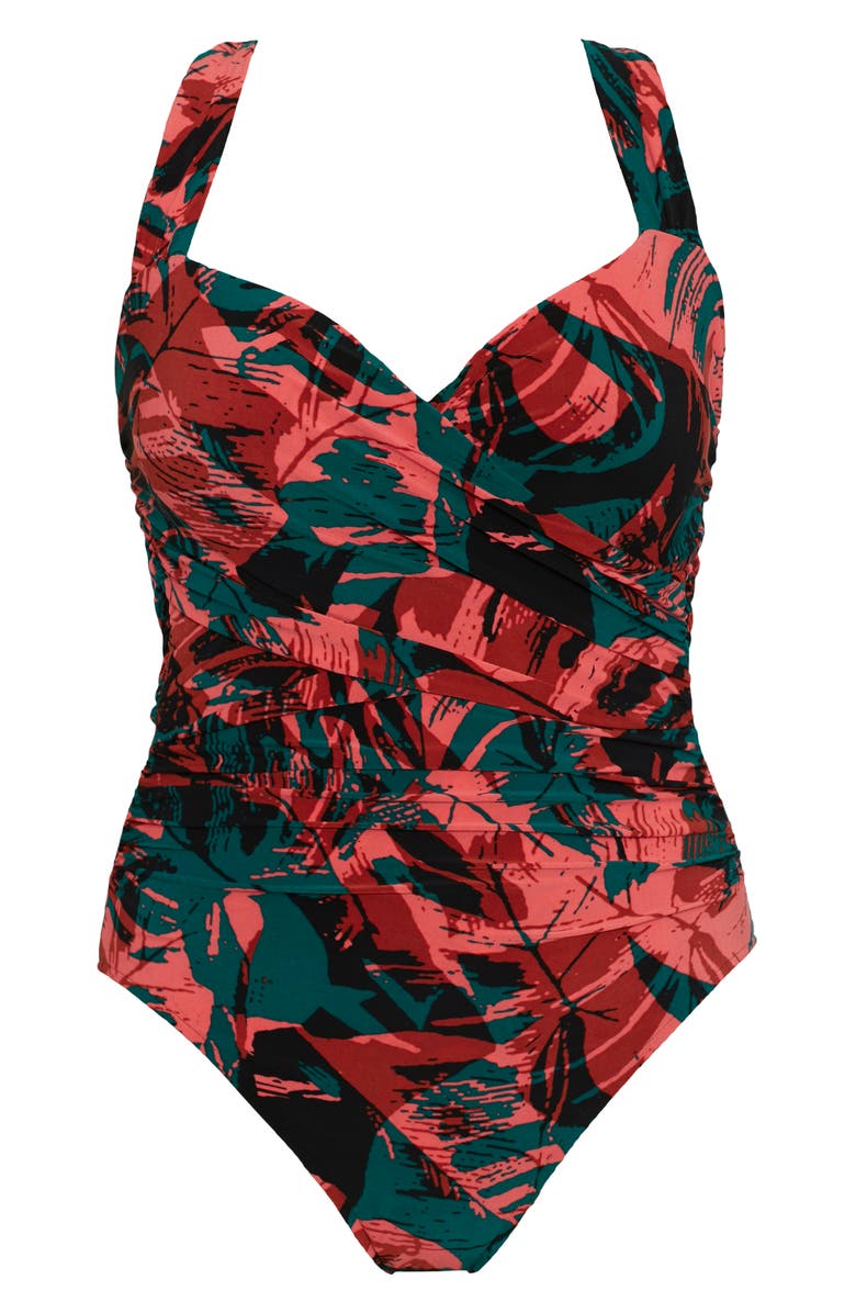 Magicsuit<sup>®</sup> Livin' Nico Ruched One-Piece Swimsuit, Alternate, color, 