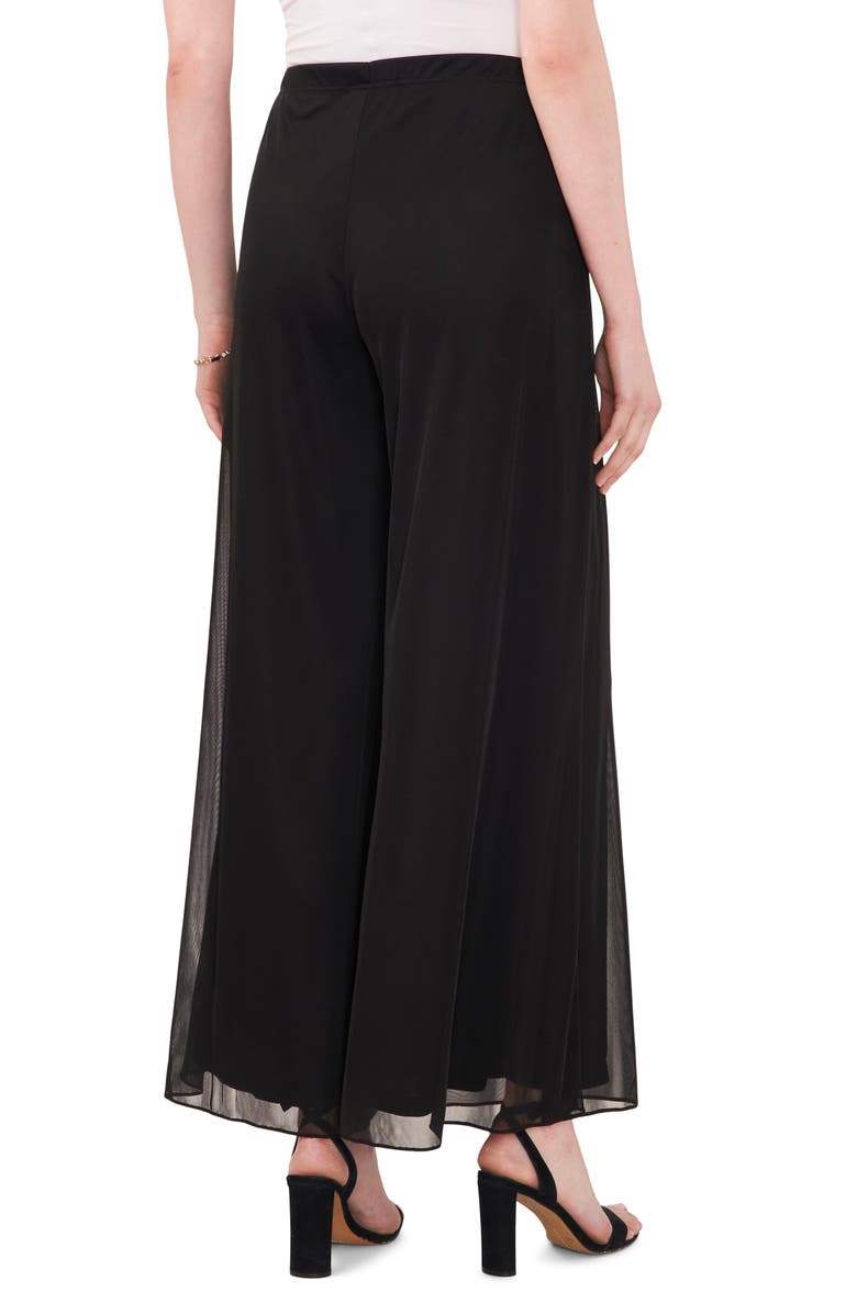 Chaus Wide Leg Mesh Palazzo Pants, Alternate, color, 