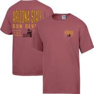 ComfortWash Men's ComfortWash Maroon Arizona State Sun Devils Big Name T-Shirt