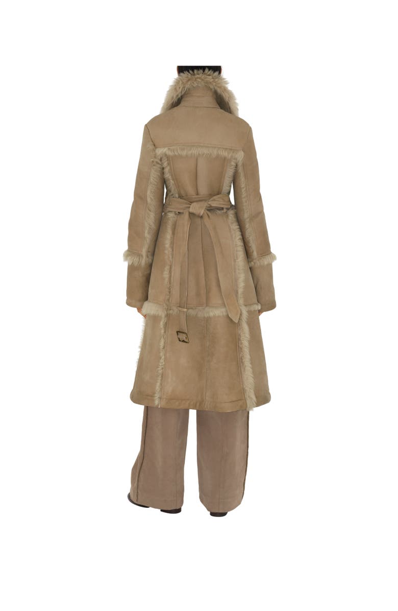 Burberry Shearling Coat, Alternate, color, 