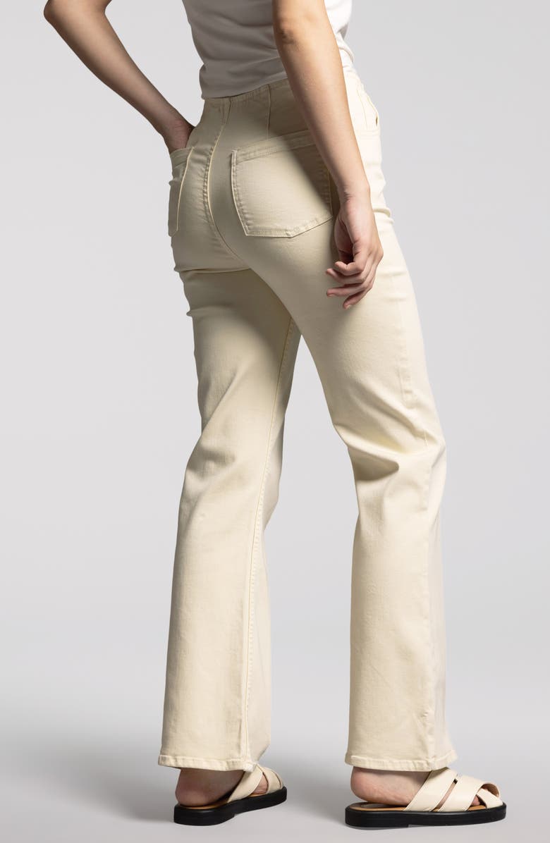 WEEKEND LOS ANGELES Manon Twill Pull-On Pants, Alternate, color, Ivory