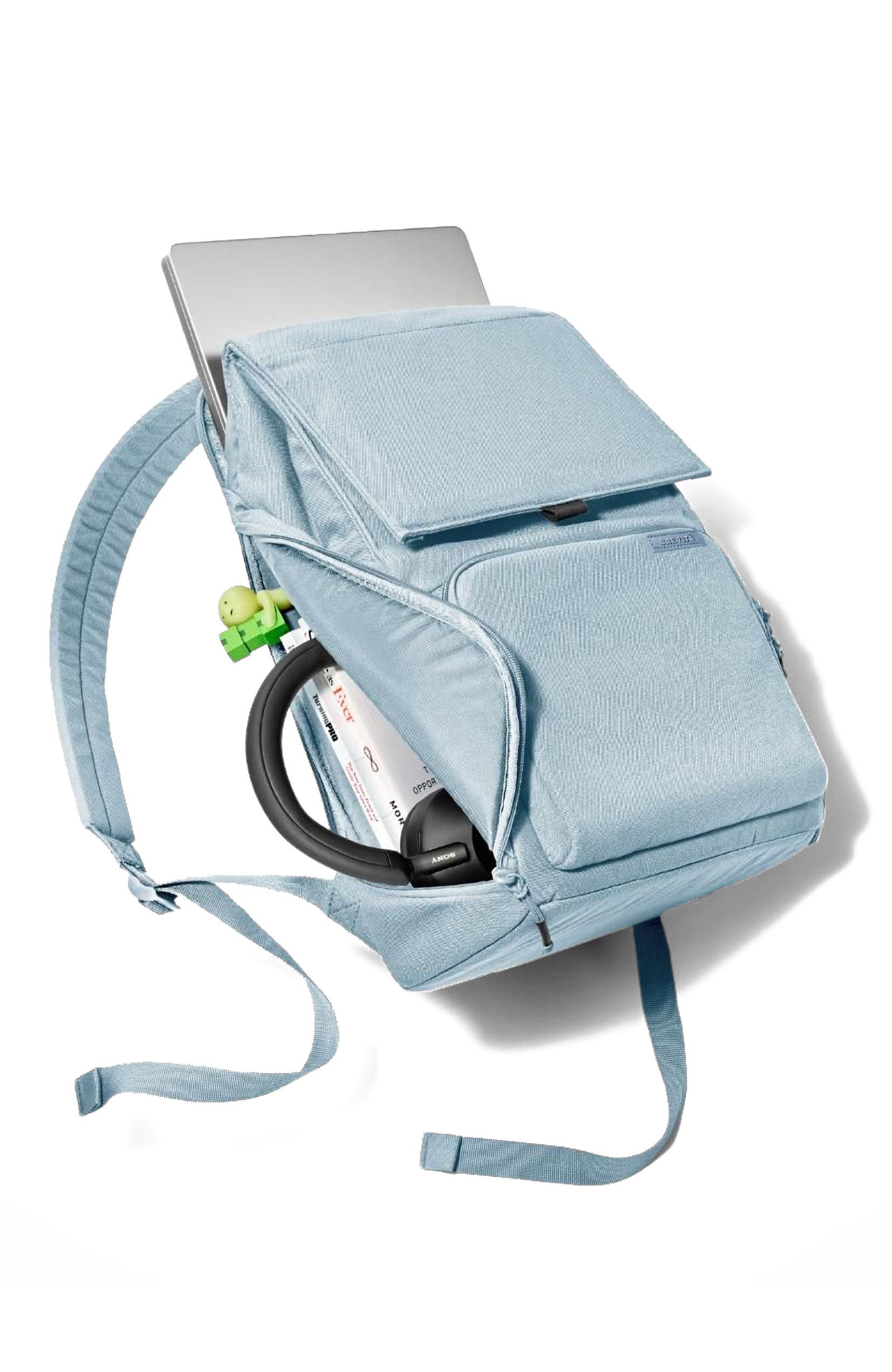The Daily Backpack, Alternate, color, Misty Blue