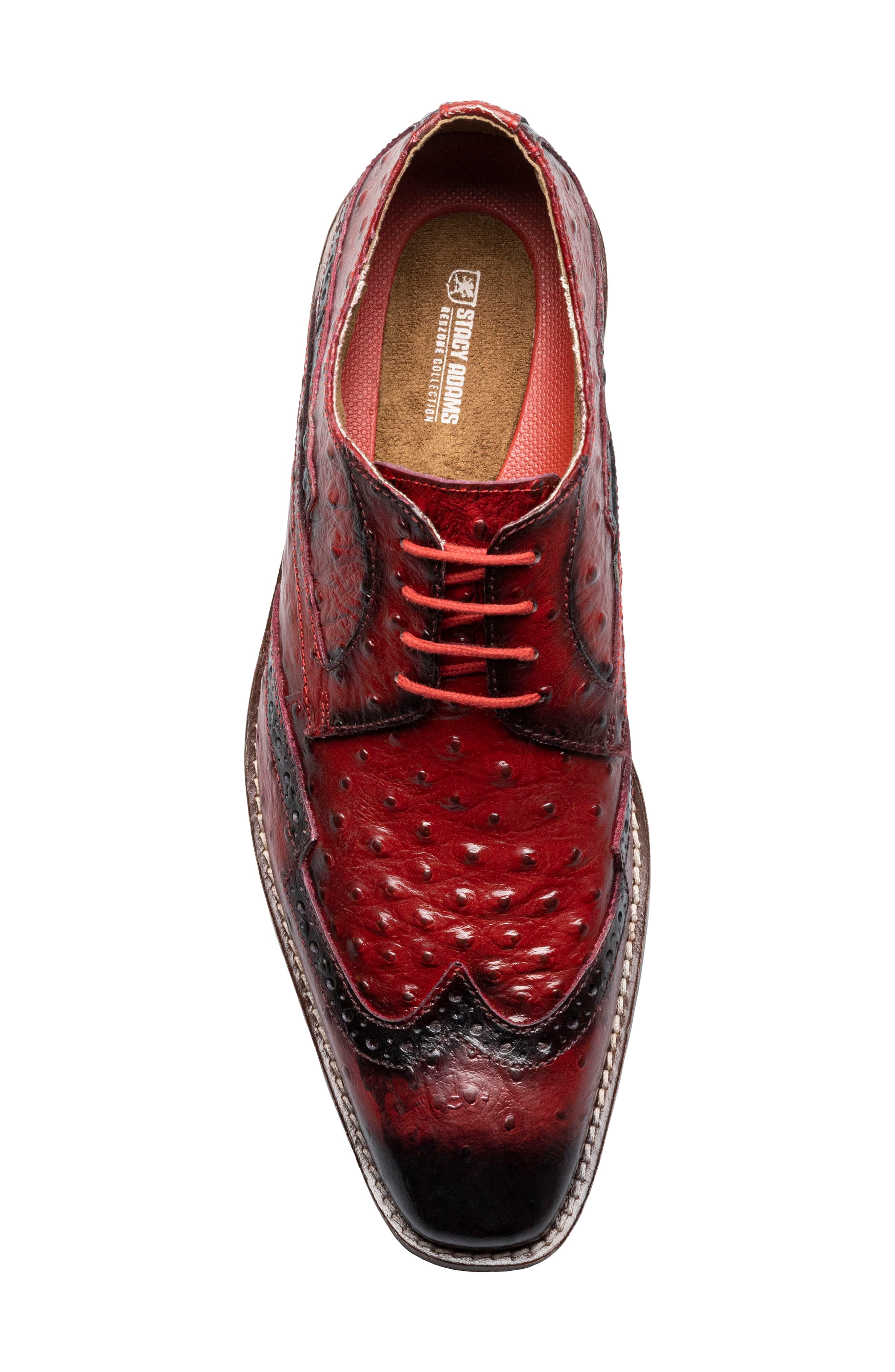 Stacy Adams Gennaro Wingtip Derby, Alternate, color, Red