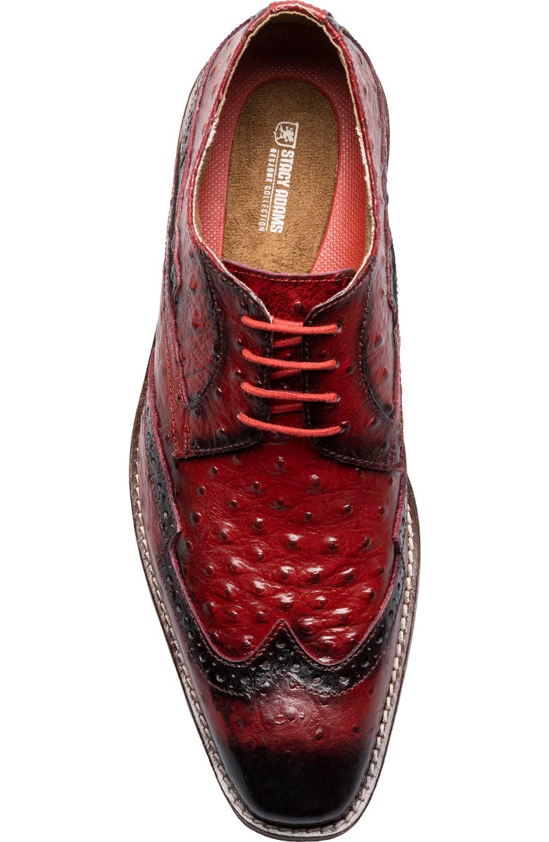 Stacy Adams Gennaro Wingtip Derby, Alternate, color, Red