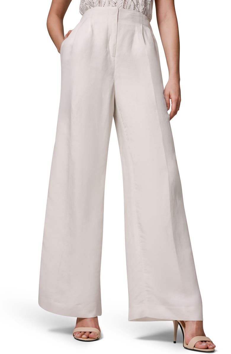 Donna Karan New York Pleated Wide Leg Pants, Main, color,
