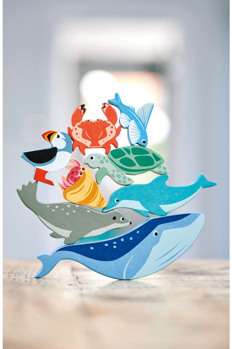 Coastal Creatures Wooden Playset, Alternate, color, MULTI