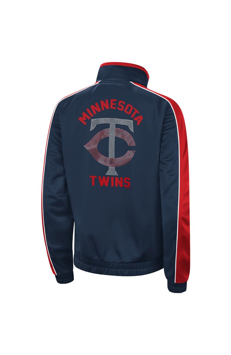 G-III 4HER BY CARL BANKS Women's G-III 4Her by Carl Banks Navy Minnesota Twins Gamer Full-Zip Track Jacket, Alternate, color, 
