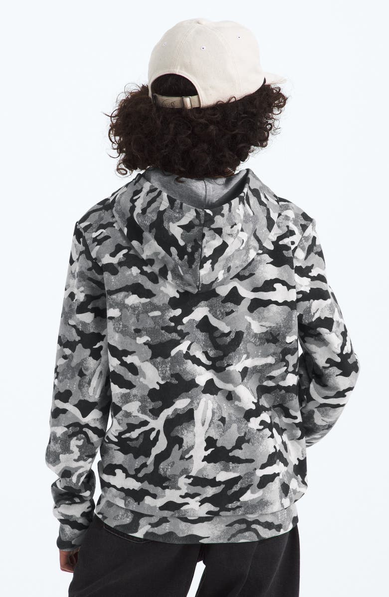 The North Face Kids' Teen Evolution Cotton Blend Terry Fleece, Alternate, color, Smoked Pearl Tnf Camo