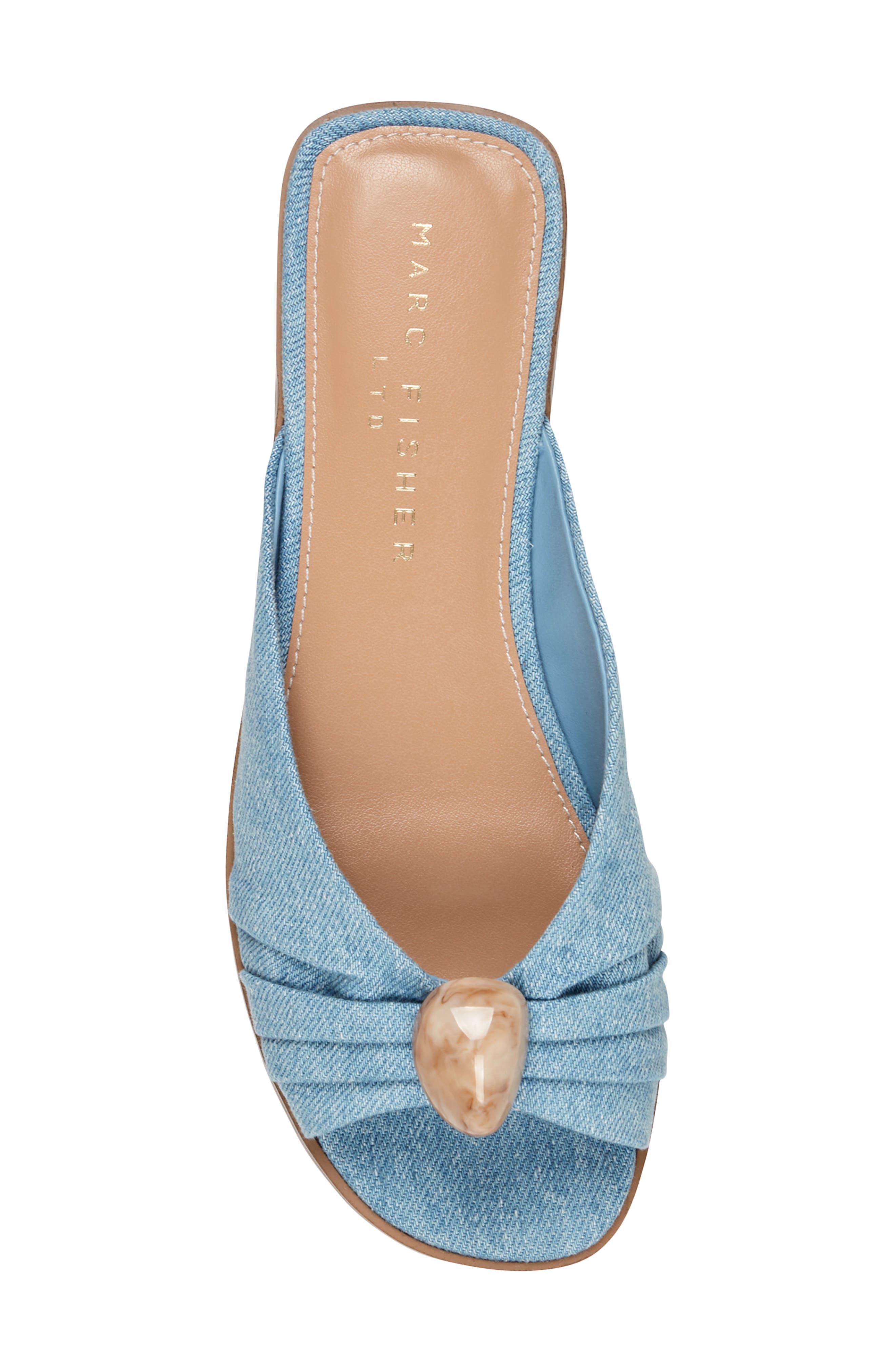 Marc Fisher LTD Dalani Slide Sandal, Alternate, color, Medium Blue