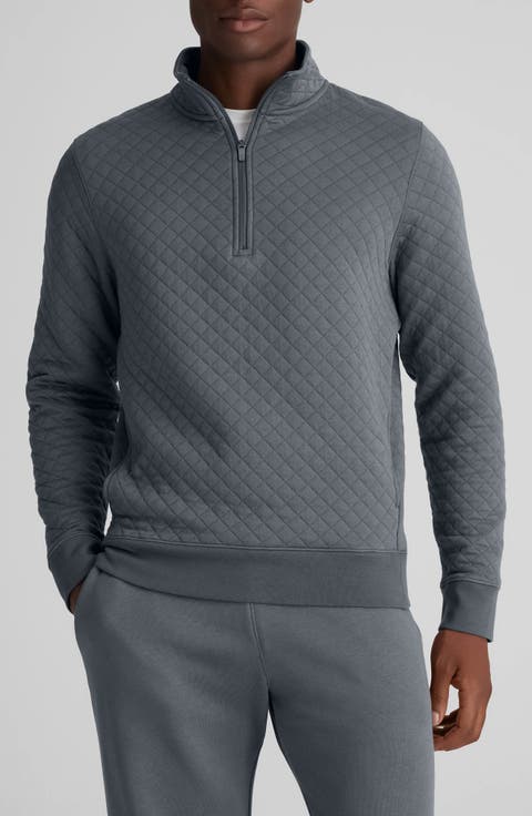 Quilted Quarter Zip Top