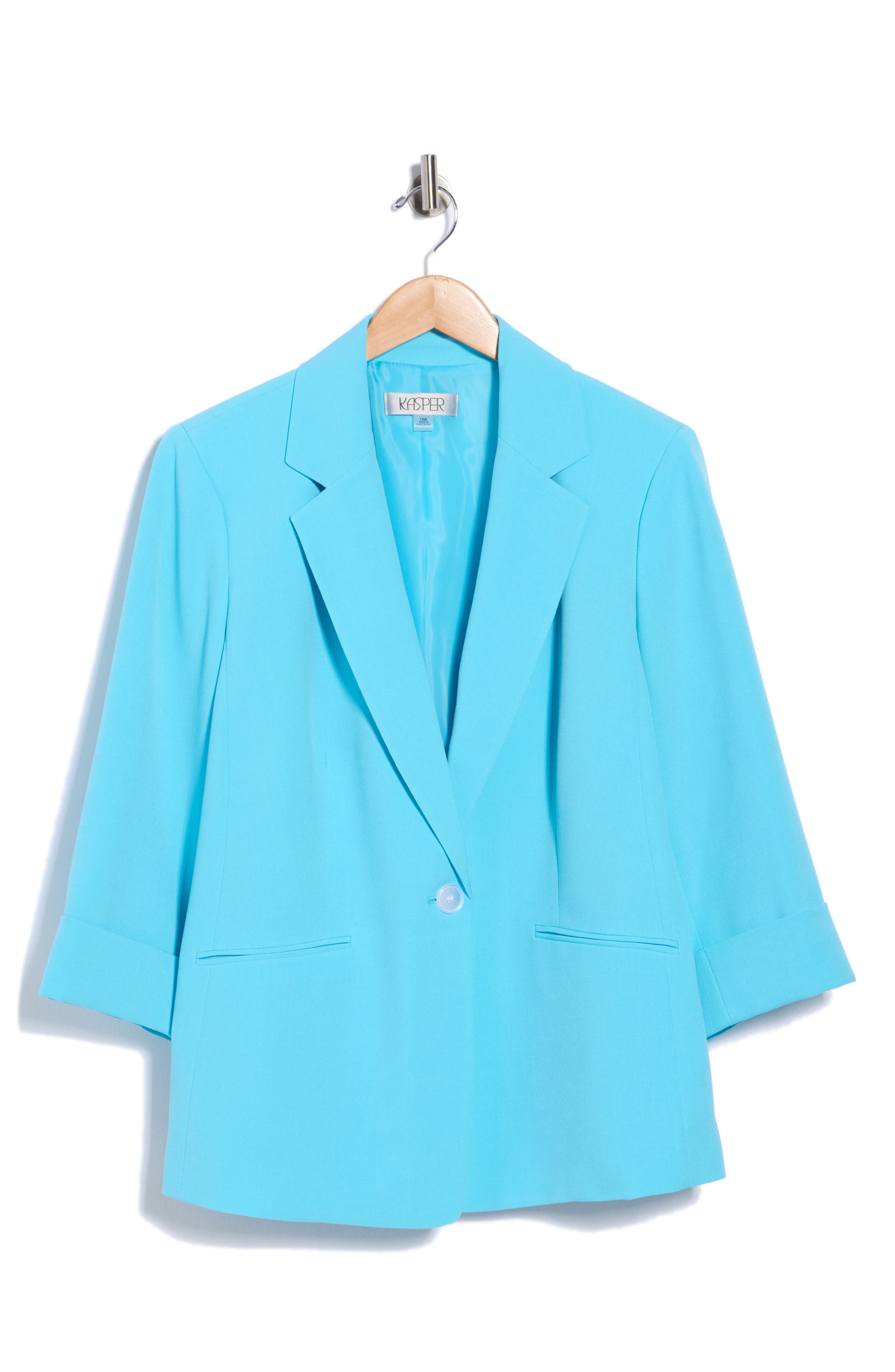 Solid Woven Blazer