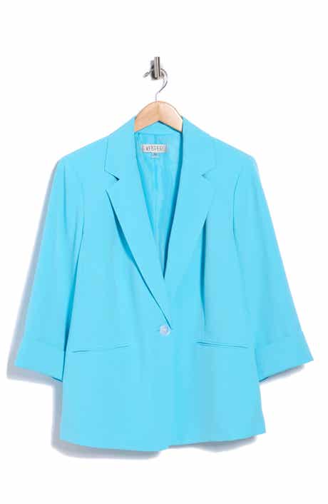 Solid Woven Blazer