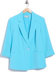 KASPER Solid Woven Blazer