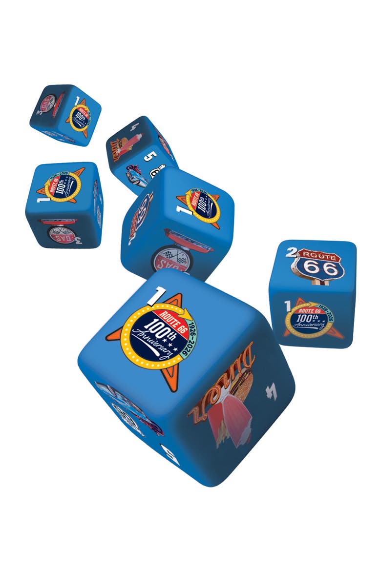 Route 66 Dice Set, Alternate, color, Multicolor