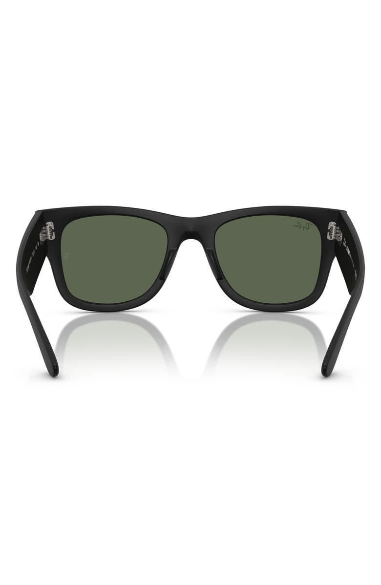 Ray-Ban Mega Wayfarer Liteforce 52mm Square Sunglasses, Alternate, color, Sand Black