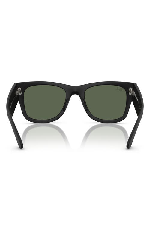 Ray Ban Ray-ban Mega Wayfarer Liteforce 50mm Square Sunglasses In Sand Black