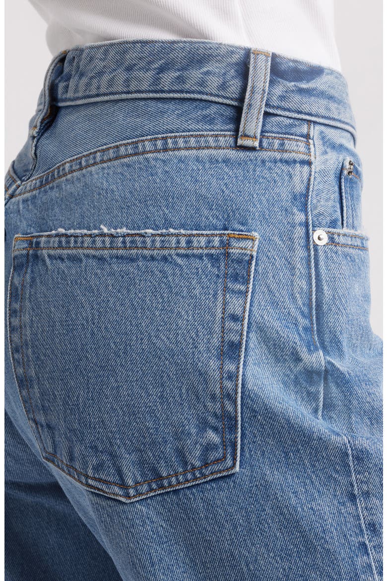 The Lax Frayed High Waist Flare Jeans, Alternate, color, ALDERTON RAW FRAY