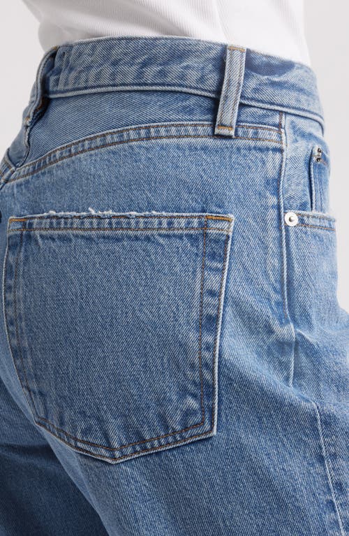 Frame The Lax Frayed High Waist Flare Jeans In Alderton Raw Fray