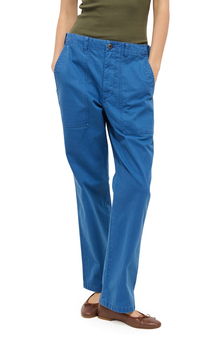 Alex Mill Neil Straight Leg Pants, Main, color, Washed Cobalt