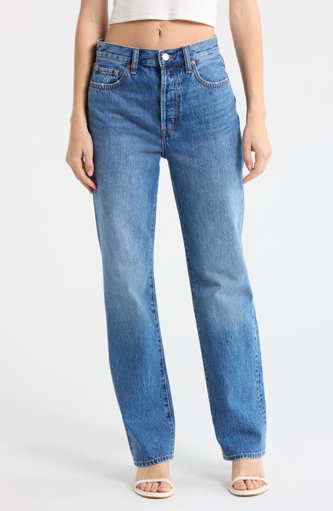Cassie High Waist Straight Leg Jeans
