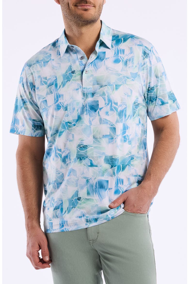 Addis Knit Polo, Main, color, LIGHT BLUE