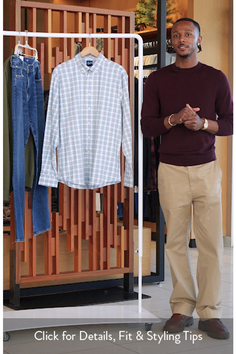 Gatlin Check Performance Button-Up Shirt video