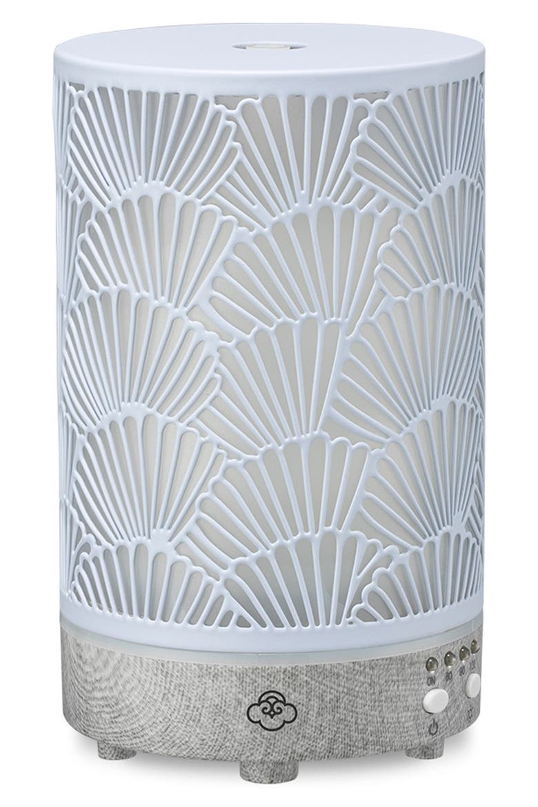 Shell Metal Ultrasonic Aroma Diffuser, Alternate, color, GREY