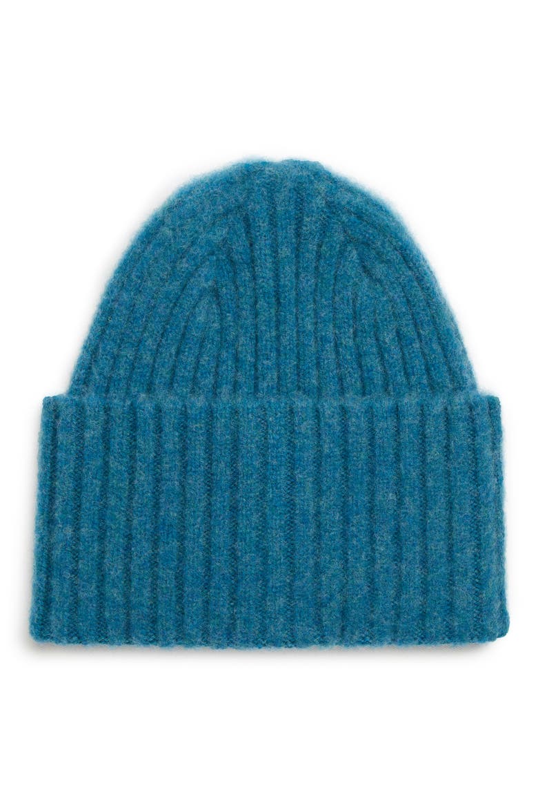 Drakes Brushed Wool Beanie, Main, color, BLUE