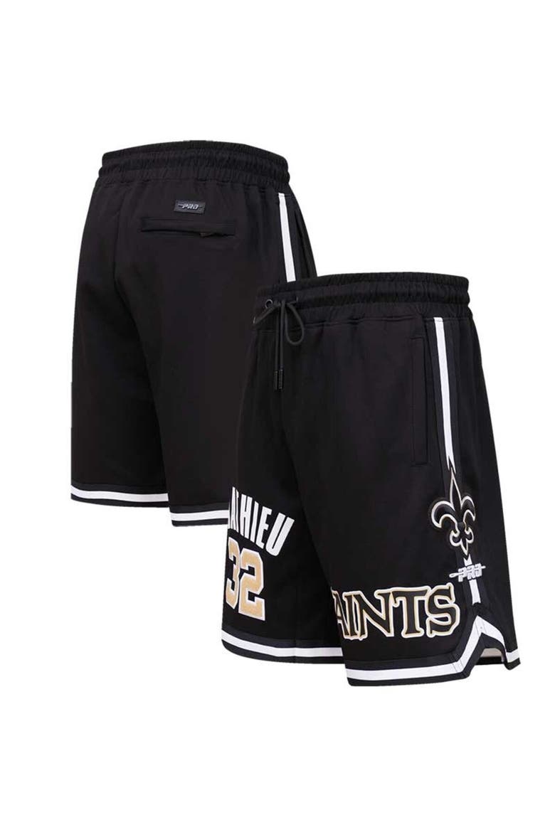 Men's Pro Standard Tyrann Mathieu Black New Orleans Saints Player Name & Number Shorts, Main, color, Black
