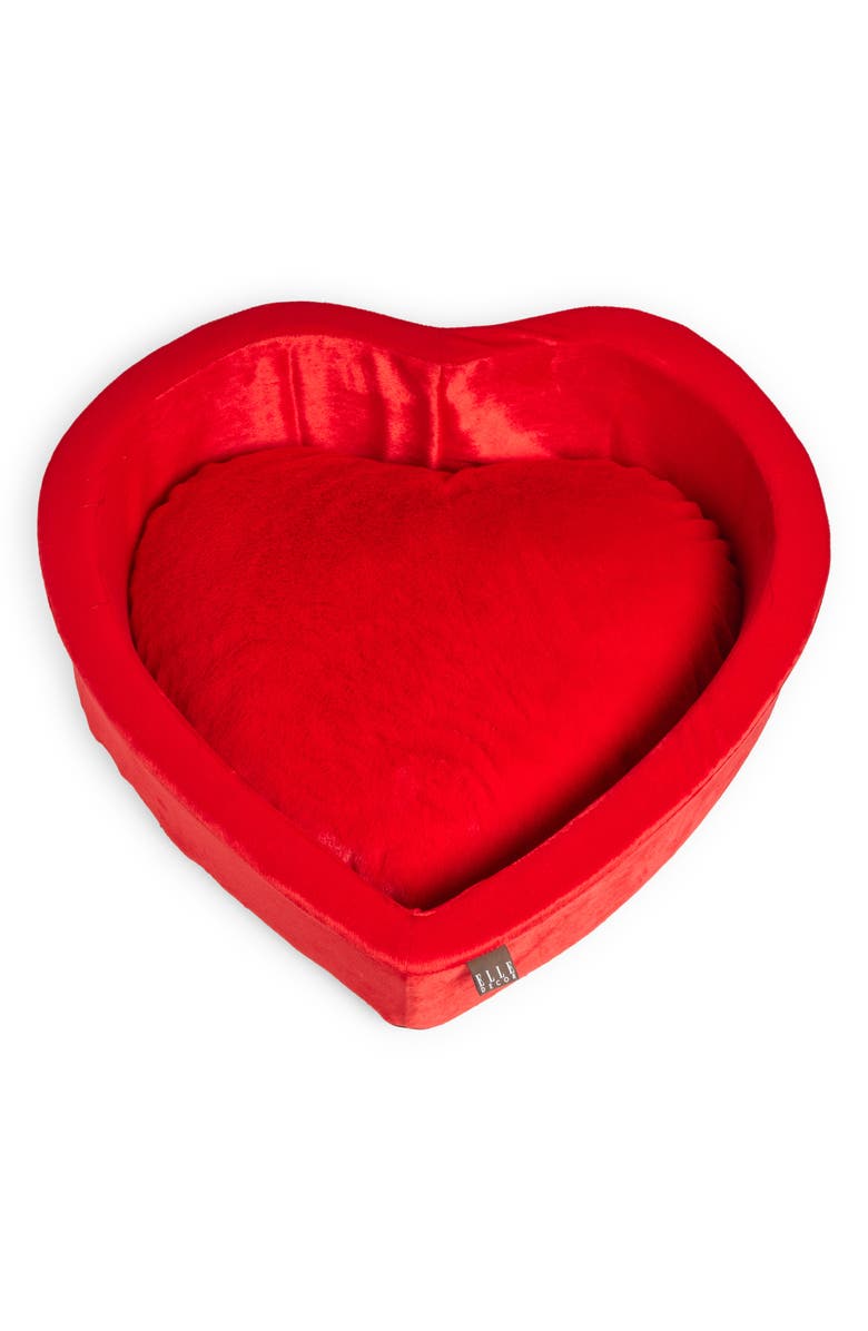 Precious Tails Elle Décor Heart Orthopedic Pet Bed, Main, color, 