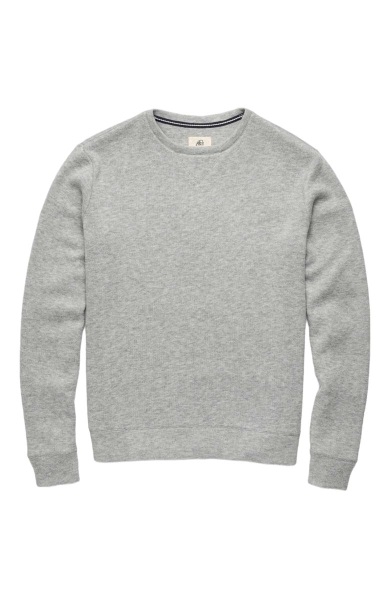 Surfside Supply Co. Butch Cashmist Crewneck, Main, color, Heather Grey