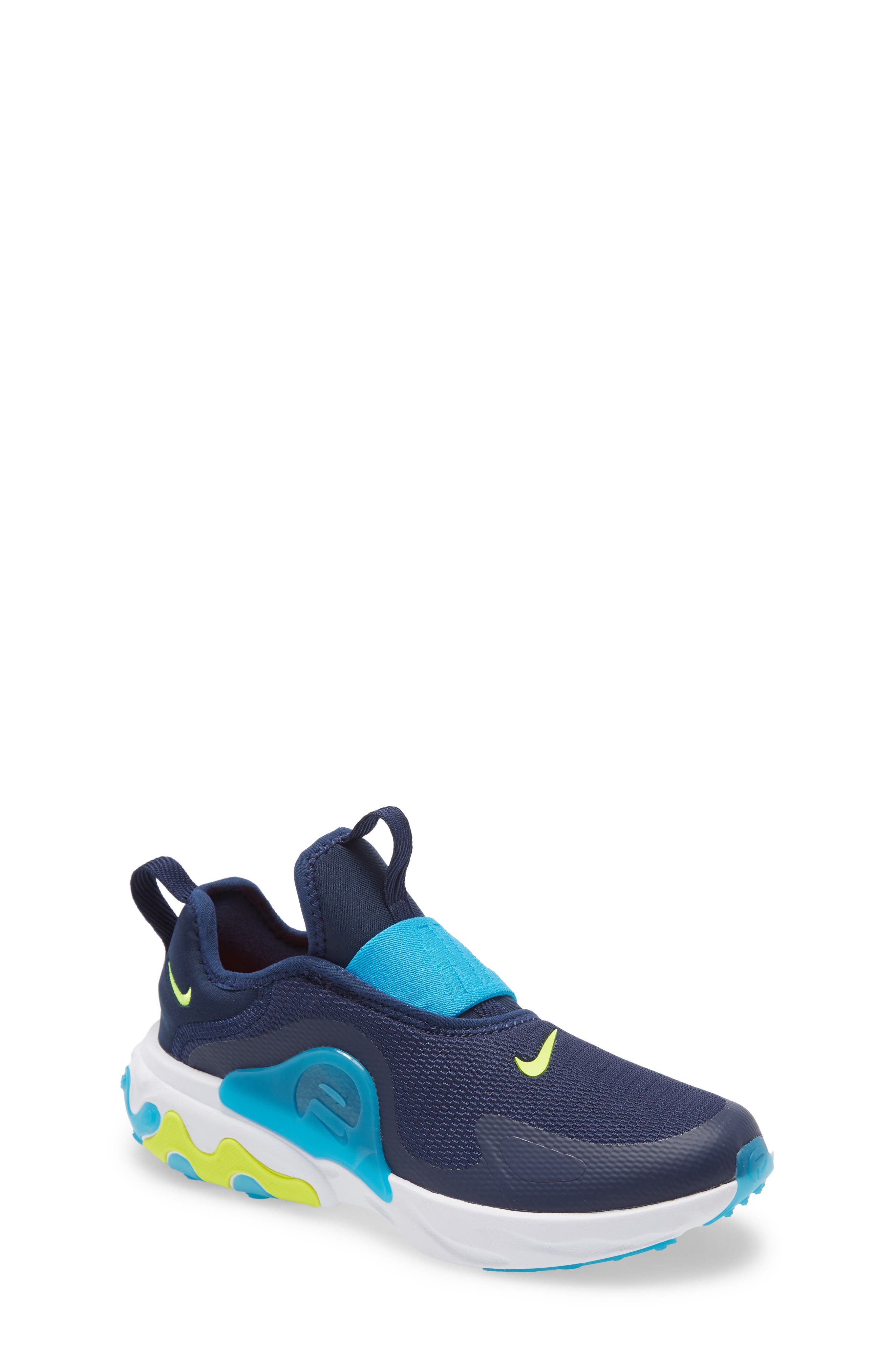 React Presto Extreme Sneaker, Main, color, MIDNIGHT NAVY/ LEMON/ BLUE