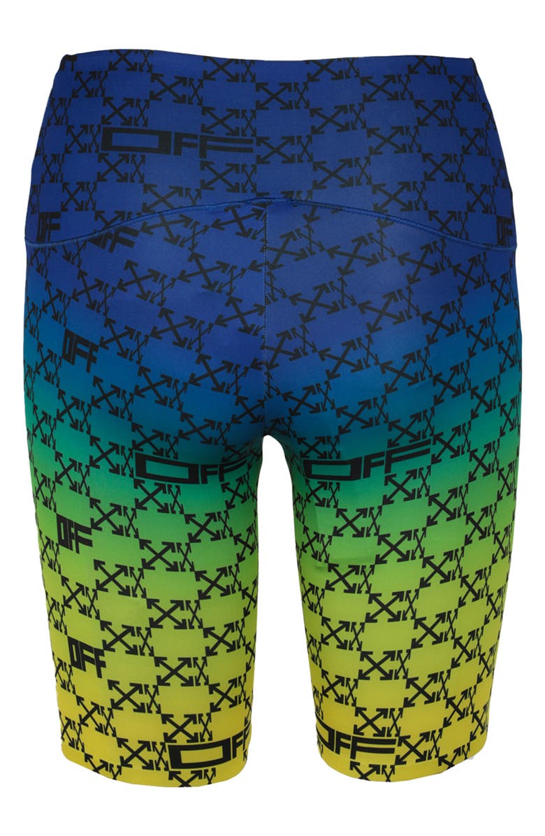 Off-White Monogram Ombré Bike Shorts, Alternate, color, 
