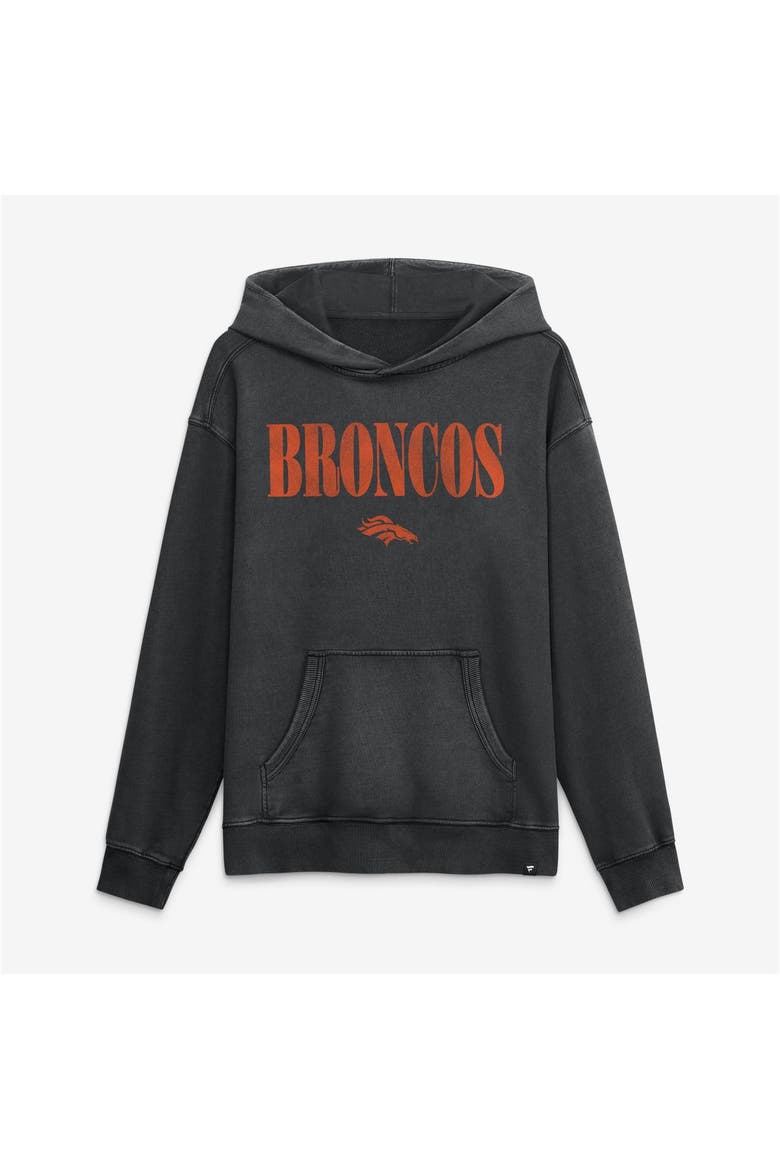 Men's Fanatics Black Denver Broncos Relaxed Intense Rivalry French Terry Hoodie, Alternate, color, Black