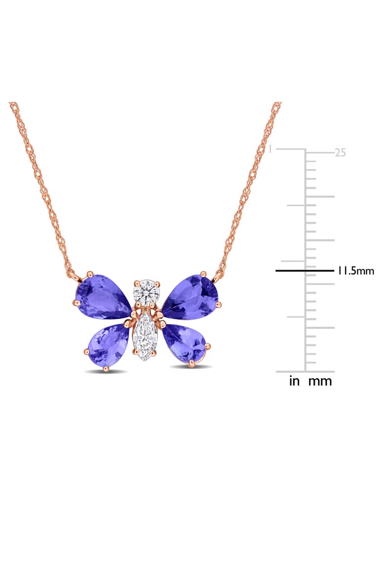 Julianna B. Tanzanite & Diamond Butterfly Necklace 14k, Alternate, color,