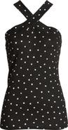 Loveappella Polka Dot Halter Top