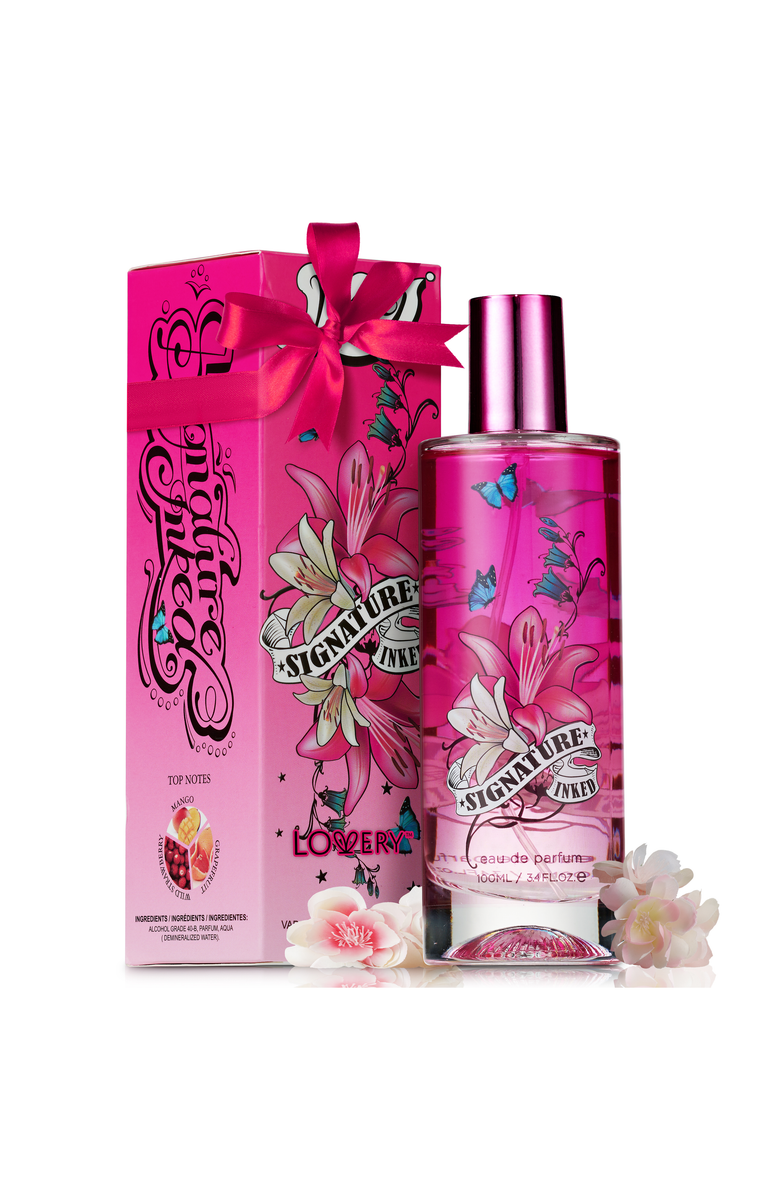 Lovery Women’s Love Signature Inked Eau de Parfum Gift, Main, color, Pink Floral