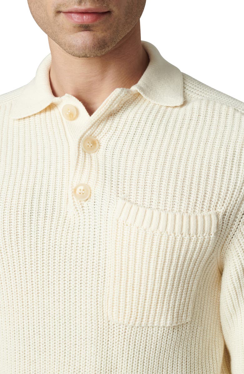 Joe's Ruben Polo Sweater, Alternate, color, Chalk