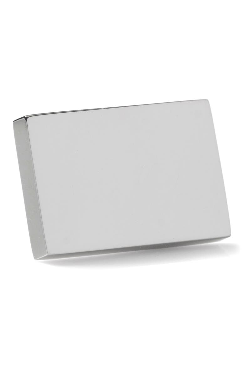 Rectangular Lapel Pin, Main, color, SILVER