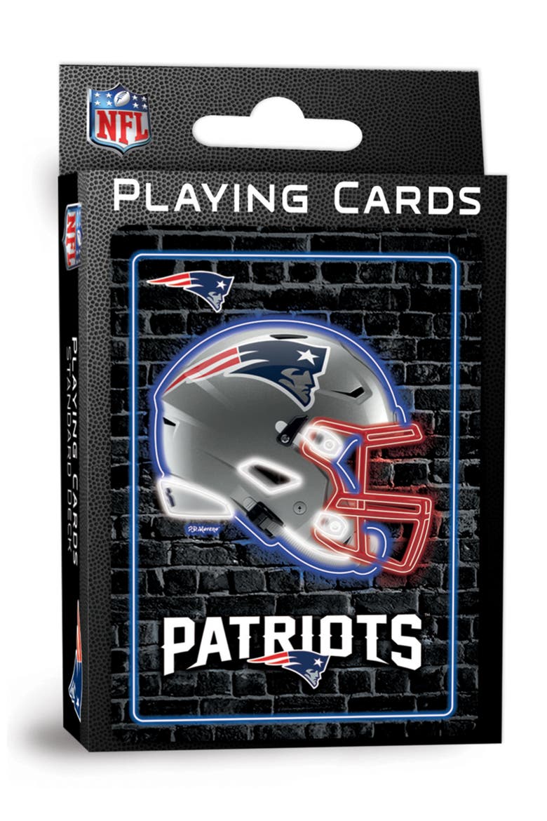 New England Patriots Neon Playing Cards, Main, color, Multicolor