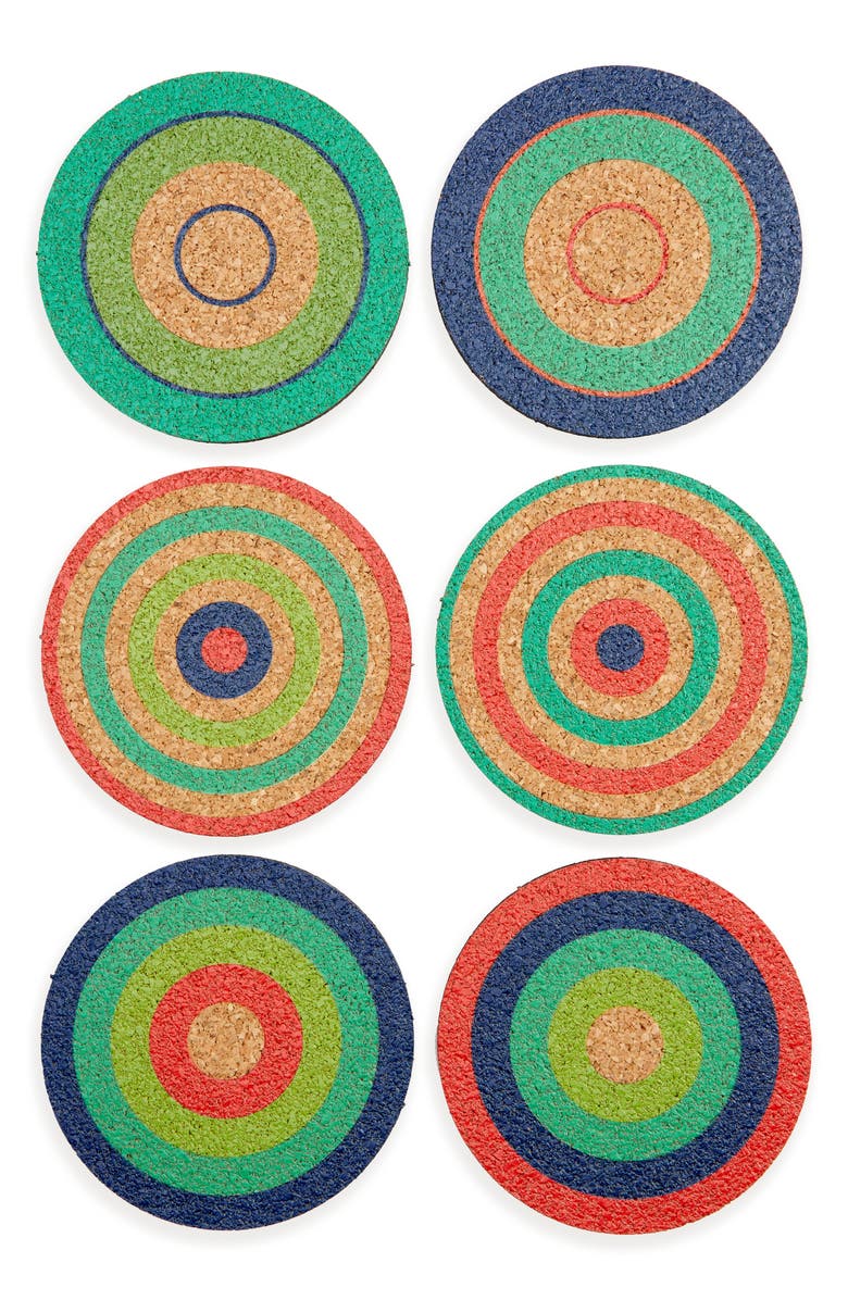 Fredericks & Mae Set of 6 Cork Coasters, Main, color,