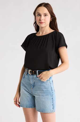 NORDSTROM RACK Gathered Neck Top