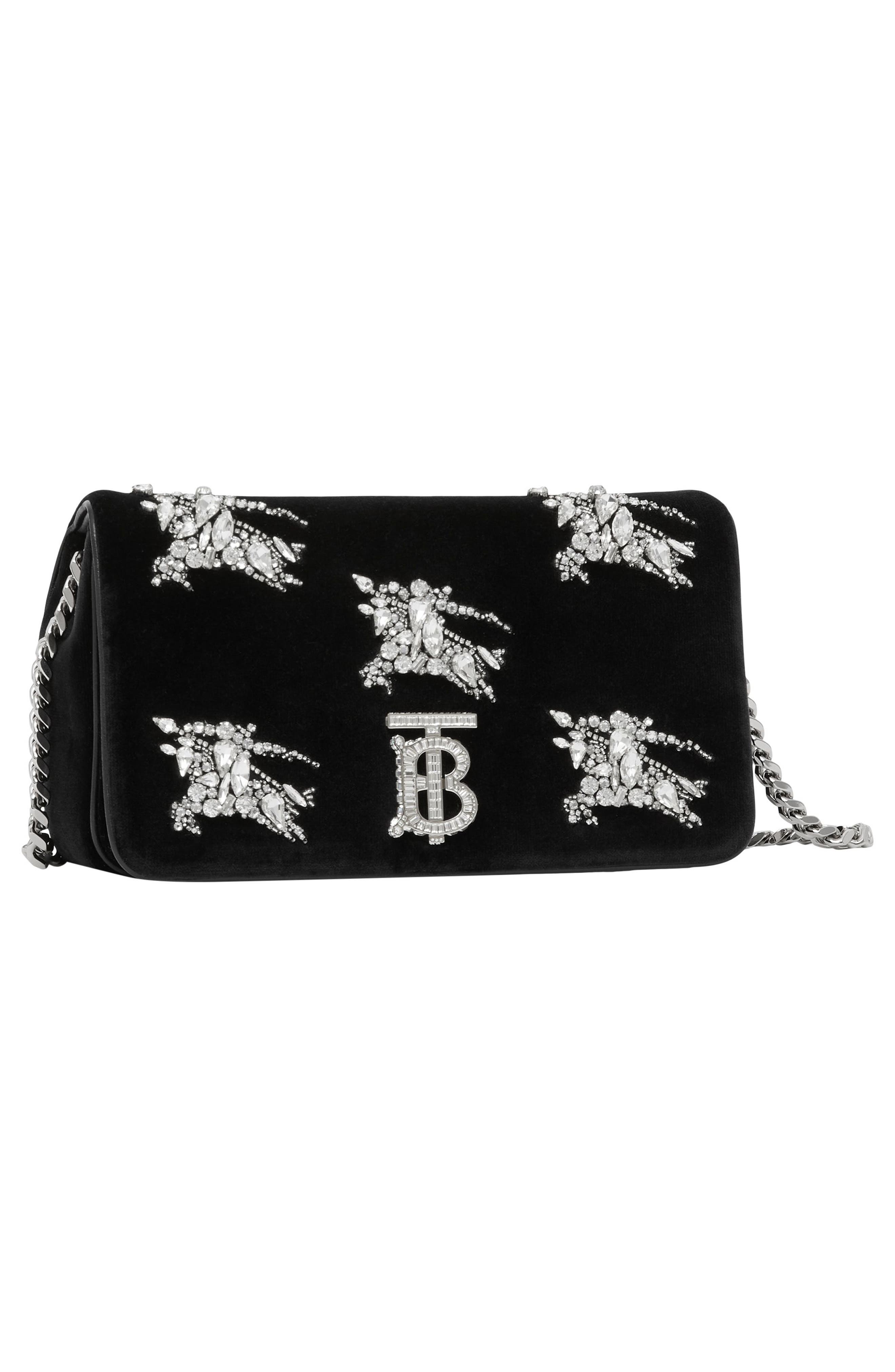 Burberry Small Lola Embellished Crossbody Bag, Alternate, color, 