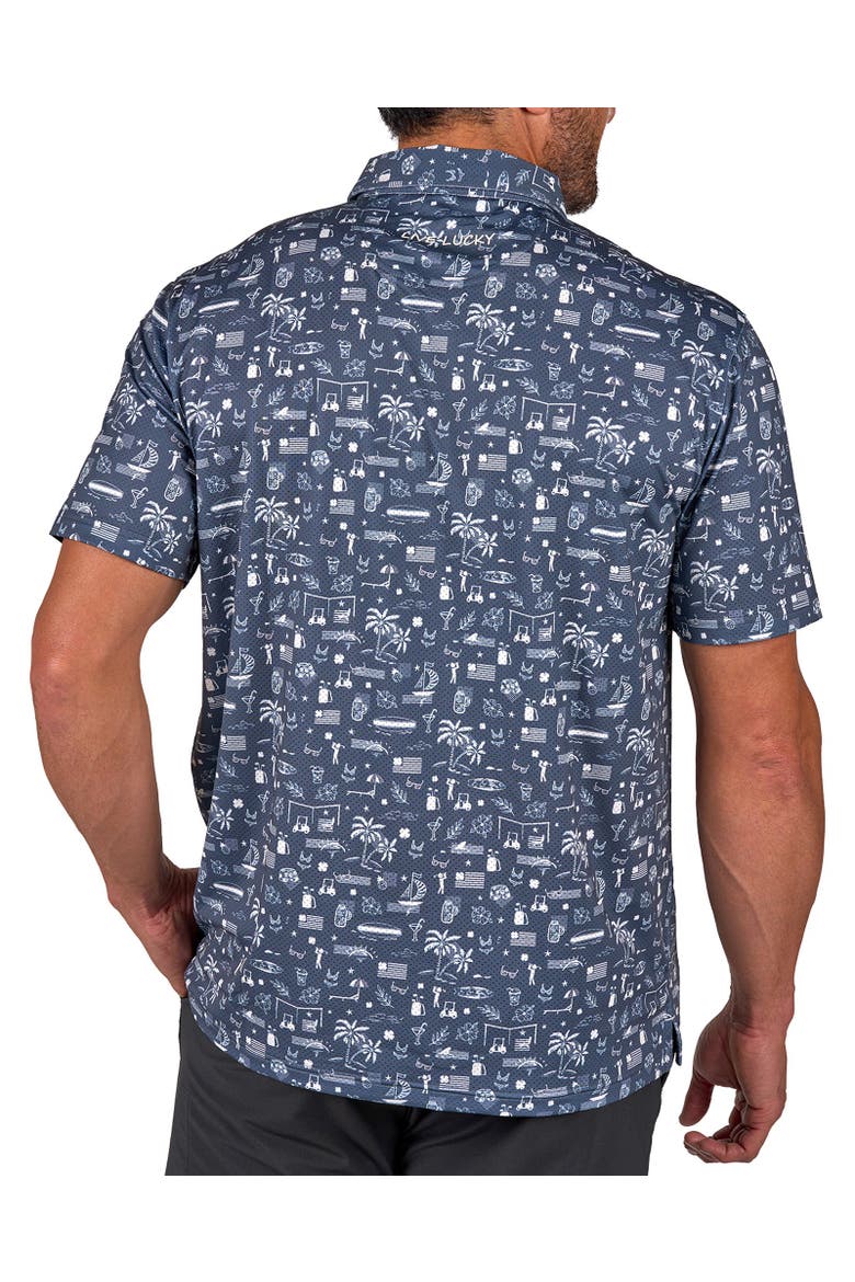 Vacation Nation Polo, Alternate, color, Black Sand